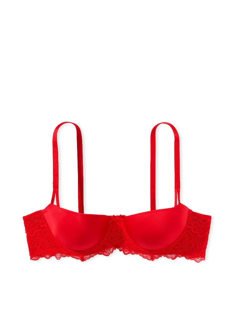 Victoria's Secret Lipstick Red Lightly Lined Demi Bra - Image 4 of 4