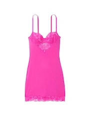 Victoria's Secret Fuchsia Frenzy Pink Modal Slip Dress - Image 3 of 3