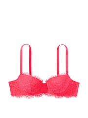 Victoria's Secret Hottie Pink Lace Lightly Lined Demi Bra - Image 3 of 3