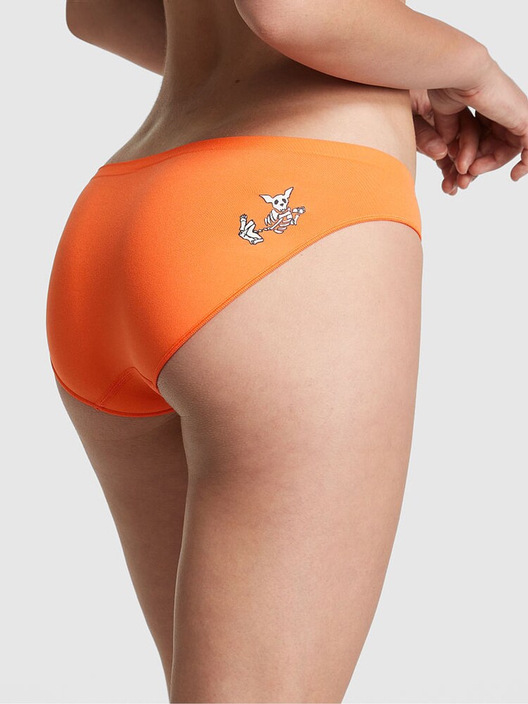 Victoria's Secret PINK Orange Dog Bikini Seamless Knickers - Image 2 of 3
