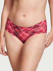 Victoria's Secret Lipstick Red Chic Tartan Lacie Cheeky Knickers - Image 1 of 3