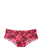 Victoria's Secret Lipstick Red Chic Tartan Lacie Cheeky Knickers - Image 3 of 3