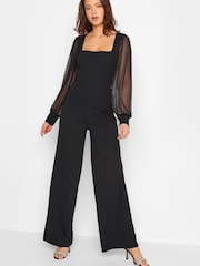 Long Tall Sally комбинезон с сетчатыми рукавами - Изображение 1 из 4