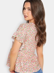 PixieGirl Petite Pink Peplum Top - Image 2 of 4