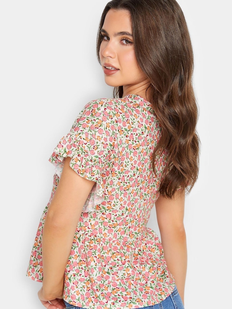 PixieGirl Petite Pink Peplum Top - Image 2 of 4