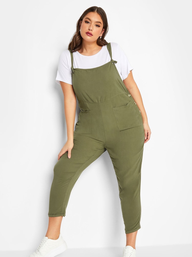 Yours Curve Green Limited Dungarees - Image 1 of 4