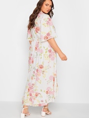 Yours Curve Cream High Low Midi Dress - Image 3 of 4