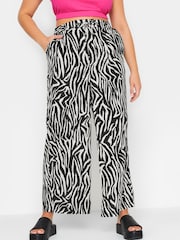 Yours Curve Black Limited Wide Leg Co-Ord Trousers - Image 2 of 4