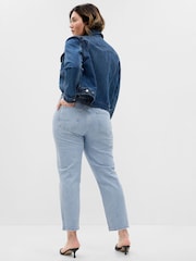 Gap Blue High Waisted Ripped Straight Jeans - Image 2 of 5