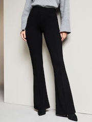 Lipsy Black Petite Contour Bootcut Flared Trousers - Image 3 of 4