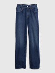 Gap Dark Indigo Blue Dark Indigo High Waisted Straight 90s Loose Jeans - Image 12 of 12