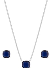 Jon Richard Silver Cubic Zirconia Open Stone Set - Gift Boxed - Image 1 of 2