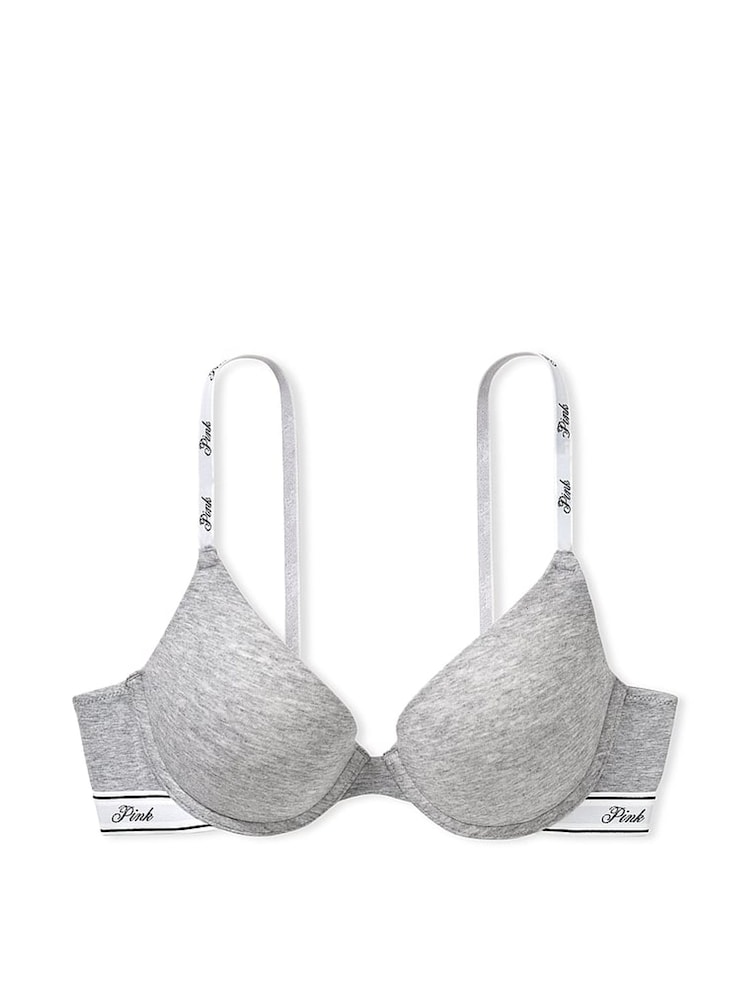 Victoria's Secret PINK Grey Heather Push Up Bra - Image 3 of 4