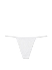 Victoria's Secret PINK Optic White Pointelle Cotton G String Knickers - Image 3 of 3