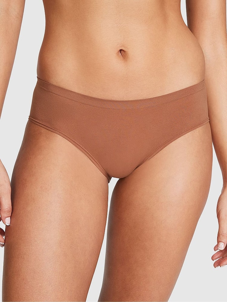 Victoria's Secret PINK Caramel Nude Seamless Hipster Knickers - Image 1 of 3