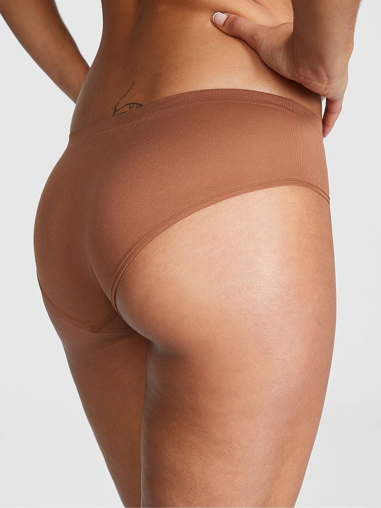 Victoria's Secret PINK Caramel Nude Seamless Hipster Knickers - Image 2 of 3