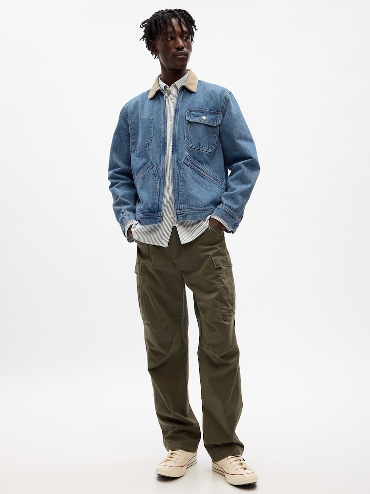 Gap Blue Unisex Sean Wotherspoon Washwell Denim Chore Jacket - Image 1 of 4
