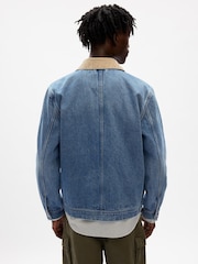 Gap Blue Unisex Sean Wotherspoon Washwell Denim Chore Jacket - Image 2 of 4
