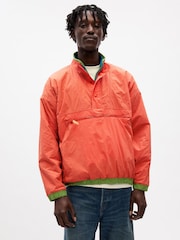 Gap Blue & Orange Unisex Sean Wotherspoon Reversible Half-Zip Fleece Pullover - Image 4 of 6