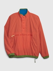 Gap Blue & Orange Unisex Sean Wotherspoon Reversible Half-Zip Fleece Pullover - Image 6 of 6