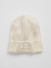 Gap Cream Adults Logo Beanie - Image 1 of 1