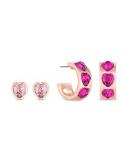 Lipsy Jewellery Gold Heart Stud And Hoop Earrings - Pack of 2 - Image 3 of 3