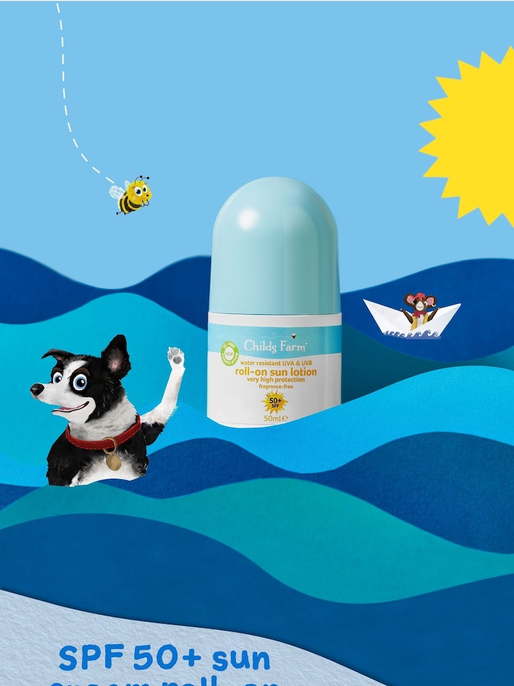 Childs Farm SPF 50+ Sun Roll-on 50ml - Image 2 of 4 Childs Farm SPF 50+ Sun Roll-on 50ml - Image 2 of 4