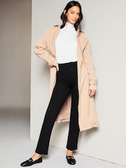 Lipsy Black Petite Contour Cigarette Smart Trousers - Image 1 of 4
