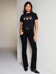 Wear it with Love Black T-Shirt - Image 3 of 4