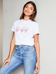 Wear it with Love White T-Shirt - Image 3 of 4