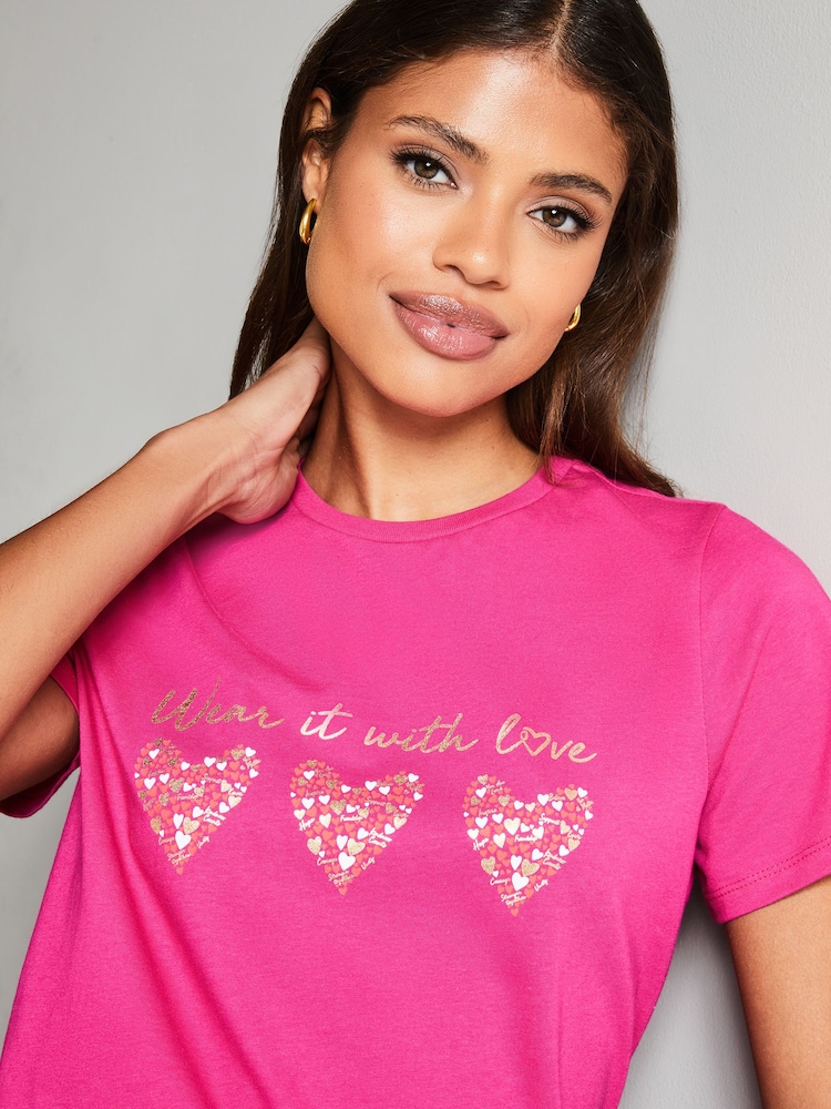 Wear it with Love Pink T-Shirt - Image 4 of 4
