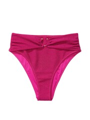 Victoria's Secret Forever Pink High Waisted Shimmer Swim Bikini Bottom - Image 3 of 3