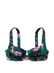 Victoria's Secret Black Palm Non Padded Swim Bikini Top - Image 3 of 3