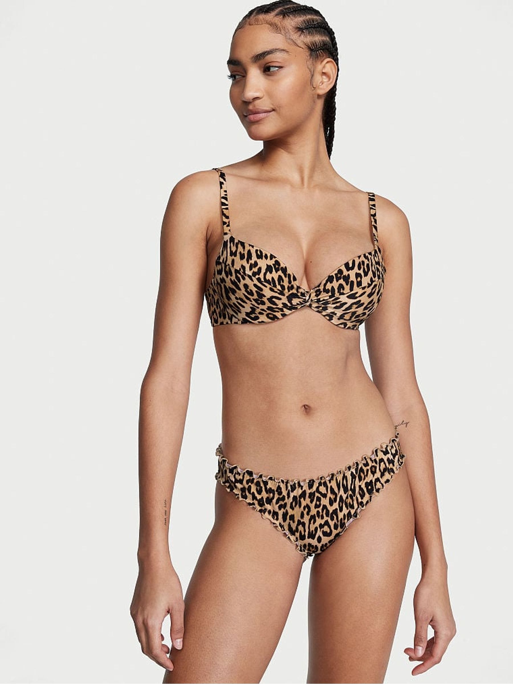 Buy Victoria s Secret Leopard Padded Swim Bikini Top from Next Malta