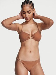 Victoria's Secret Toasted Sugar Brown Cheeky Shimmer Swim Bikini Bottom - Image 1 of 3