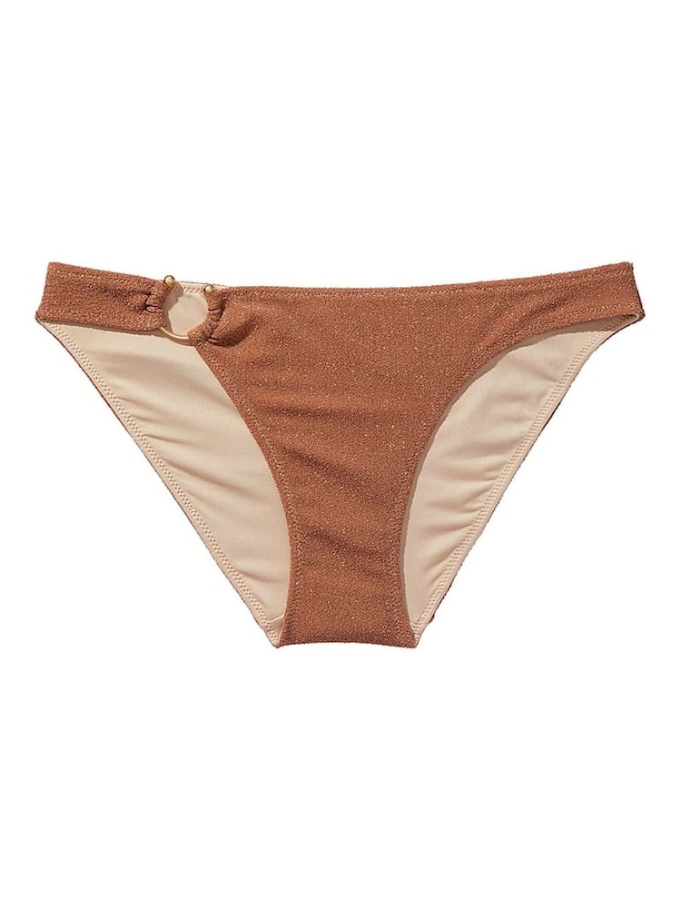 Victoria's Secret Toasted Sugar Brown Cheeky Shimmer Swim Bikini Bottom - Image 3 of 3 Victoria's Secret Toasted Sugar Brown Cheeky Shimmer Swim Bikini Bottom - Image 3 of 3