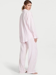 Victoria's Secret Pretty Blossom Pink Stripe Modal Long Pyjama Set - Image 2 of 3