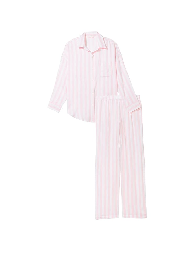 Victoria's Secret Pretty Blossom Pink Stripe Modal Long Pyjama Set - Image 3 of 3