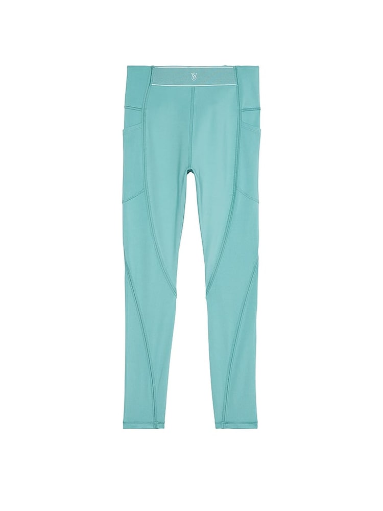 Victoria's Secret Fountain Blue Essential Fine Line Legging - Image 3 of 3 Victoria's Secret Fountain Blue Essential Fine Line Legging - Image 3 of 3