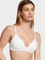 Victoria's Secret White Ribbed Non Wired Lightly Lined Bra - Image 1 of 3