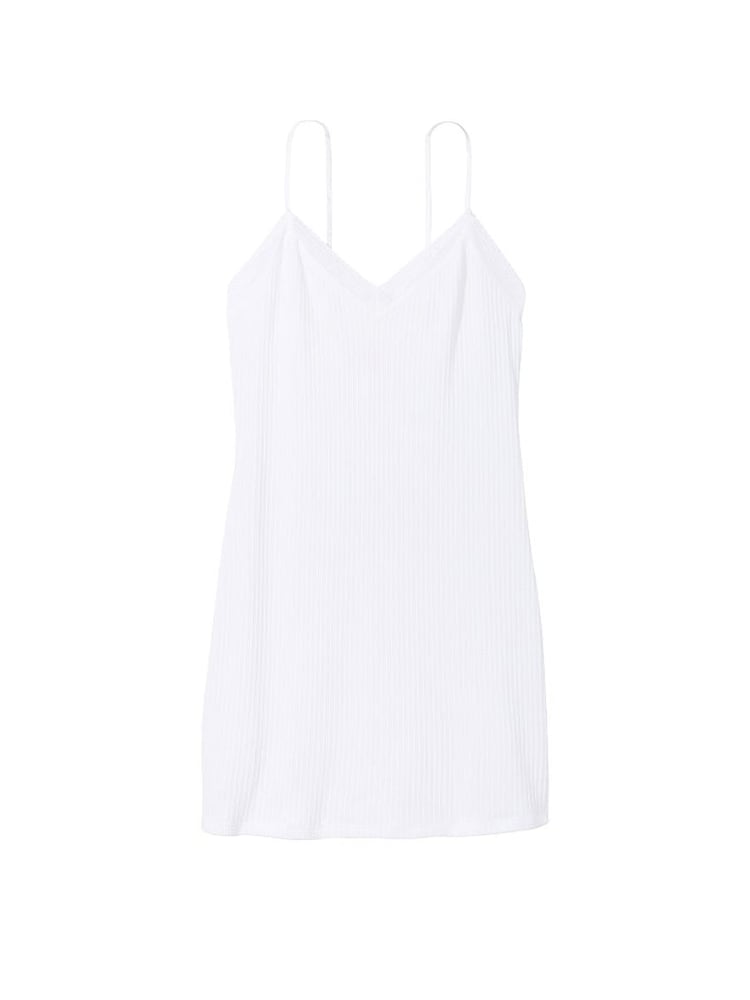 Victoria's Secret White Lace Slip Dress - Image 3 of 3