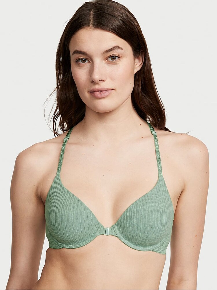 Victoria's Secret Seasalt Green Rib Full Cup Push Up Bra - Image 1 of 1