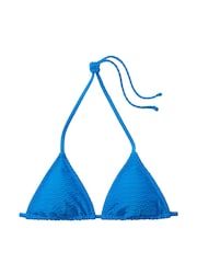 Victoria's Secret Shocking Blue Fishnet Triangle Swim Bikini Top - Image 3 of 3