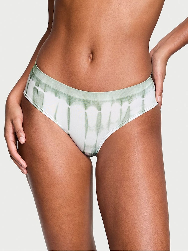 Victoria's Secret Seasalt Green Printed Hipster Seamless Knickers - Image 1 of 1