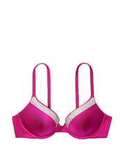 Victoria's Secret Berry Blush Pink Push Up Shine Strap Swim Bikini Top - Image 3 of 3