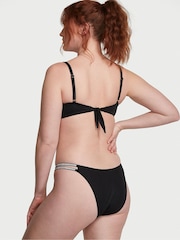 Victoria's Secret Nero Black Push Up Shine Strap Swim Bikini Top - Image 2 of 3
