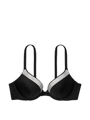 Victoria's Secret Nero Black Push Up Shine Strap Swim Bikini Top - Image 3 of 3
