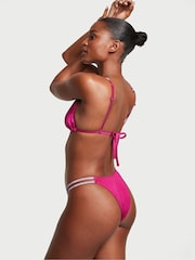 Victoria's Secret Berry Blush Pink Brazilian Shine Strap Swim Bikini Bottom - Image 2 of 3