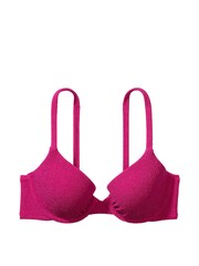 Victoria's Secret Forever Pink Push Up Shimmer Swim Bikini Top - Image 3 of 3