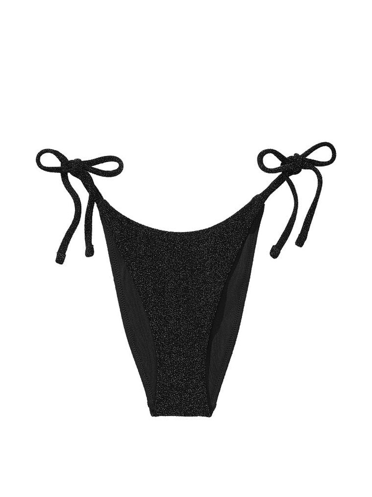 Victoria's Secret Nero Black Brazilian Shimmer Swim Bikini Bottom - Image 3 of 3 Victoria's Secret Nero Black Brazilian Shimmer Swim Bikini Bottom - Image 3 of 3